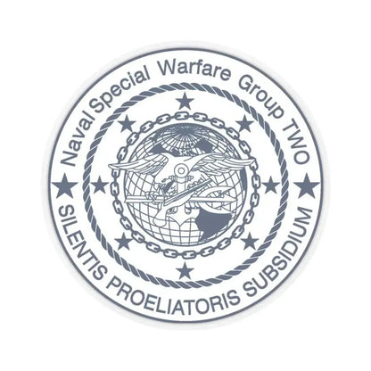 Naval Special Warfare Group 2 (U.S. Navy) STICKER Vinyl Kiss-Cut Decal 3 Inch Transparent - The Sticker Space