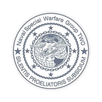 Naval Special Warfare Group 2 (U.S. Navy) STICKER Vinyl Kiss-Cut Decal 6 Inch Transparent - The Sticker Space