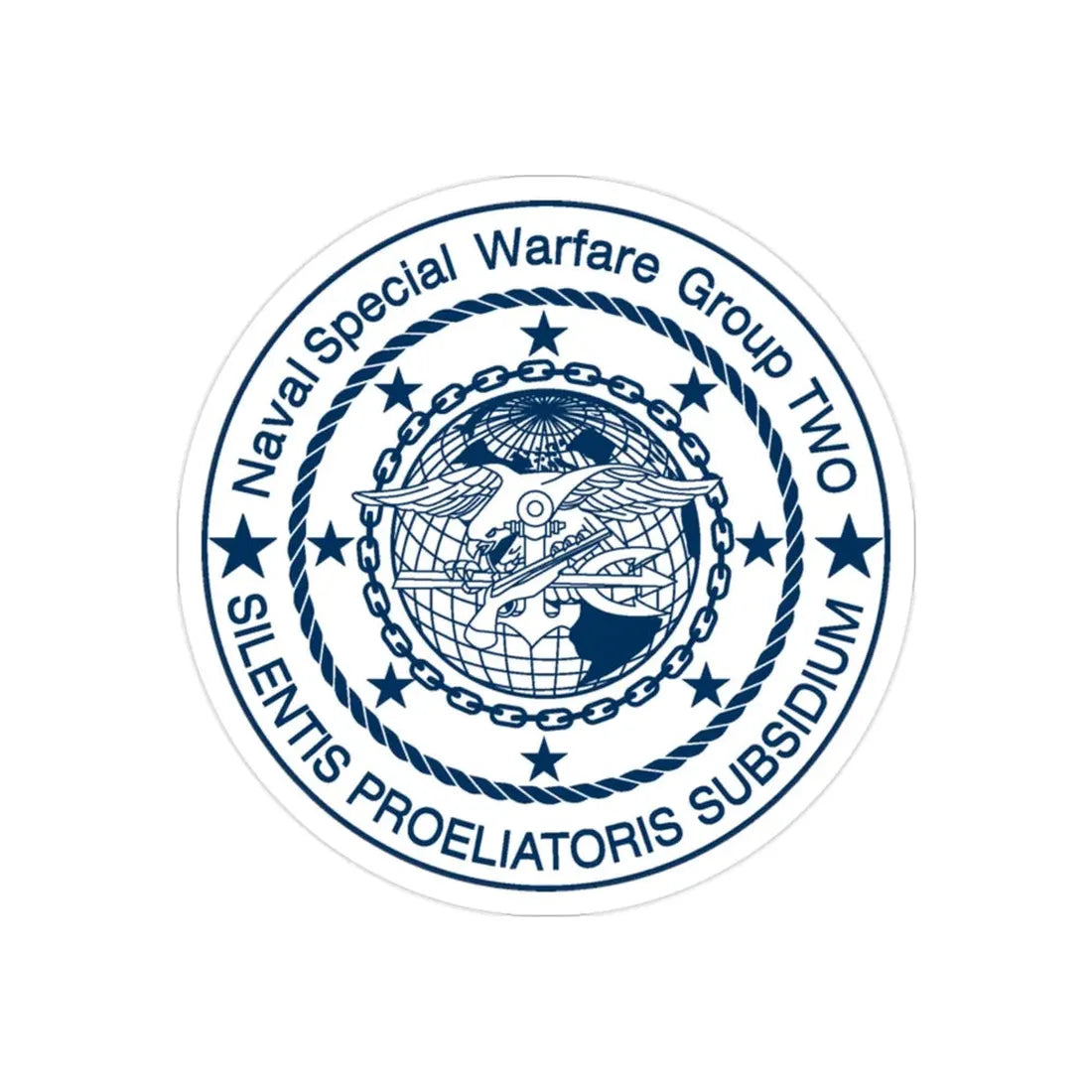 Naval Special Warfare Group 2 (U.S. Navy) Transparent STICKER Die-Cut Vinyl Decal - The Sticker Space