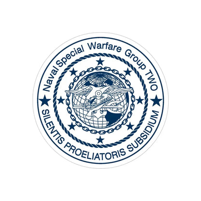Naval Special Warfare Group 2 (U.S. Navy) Transparent STICKER Die-Cut Vinyl Decal - The Sticker Space