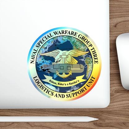 Naval Special Warfare Group 3 (U.S. Navy) Holographic STICKER Die-Cut Vinyl Decal-The Sticker Space