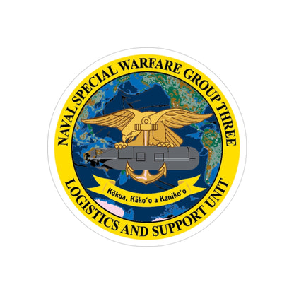 Naval Special Warfare Group 3 (U.S. Navy) Transparent STICKER Die-Cut Vinyl Decal-3 Inch-The Sticker Space