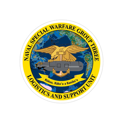 Naval Special Warfare Group 3 (U.S. Navy) Transparent STICKER Die-Cut Vinyl Decal-5 Inch-The Sticker Space