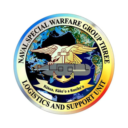 Naval Special Warfare Group 3 (U.S. Navy) Holographic STICKER Die-Cut Vinyl Decal 3 Inch Holographic - The Sticker Space