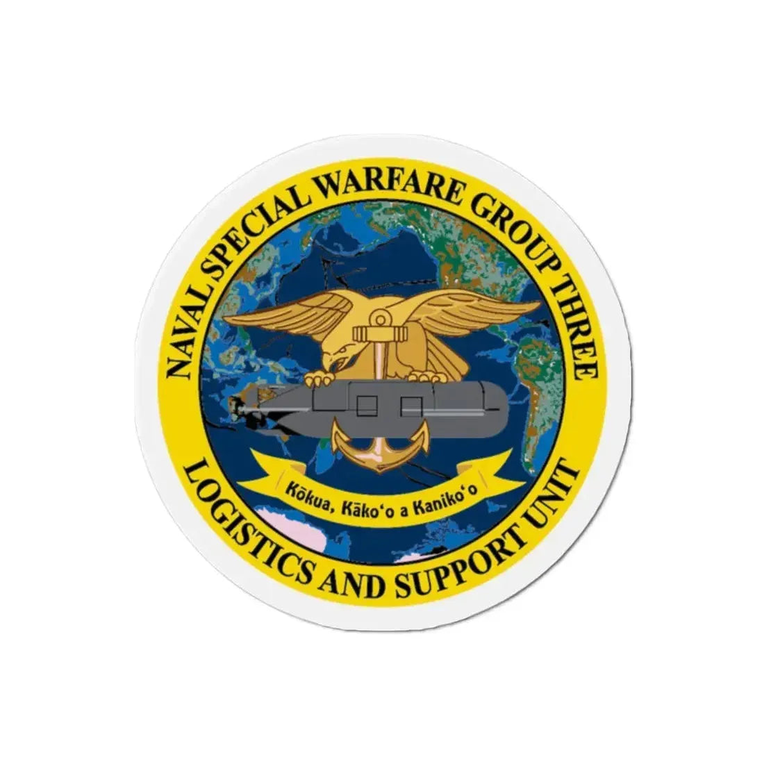 Naval Special Warfare Group 3 (U.S. Navy) Refrigerator Magnet 2 Inch - The Sticker Space