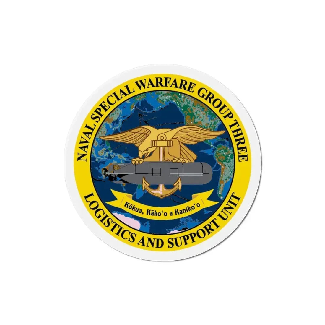 Naval Special Warfare Group 3 (U.S. Navy) Refrigerator Magnet 4 Inch - The Sticker Space