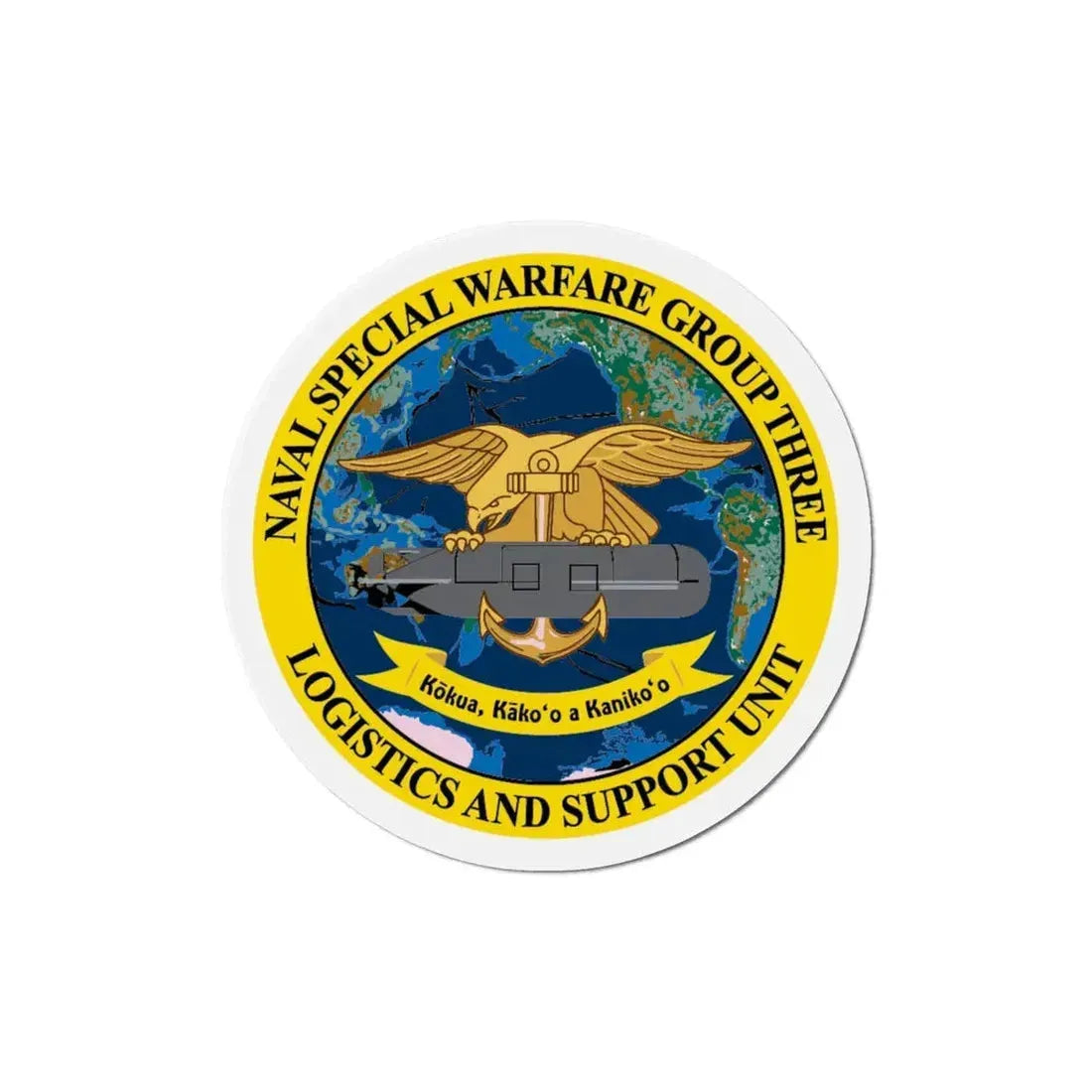 Naval Special Warfare Group 3 (U.S. Navy) Refrigerator Magnet 5 Inch - The Sticker Space