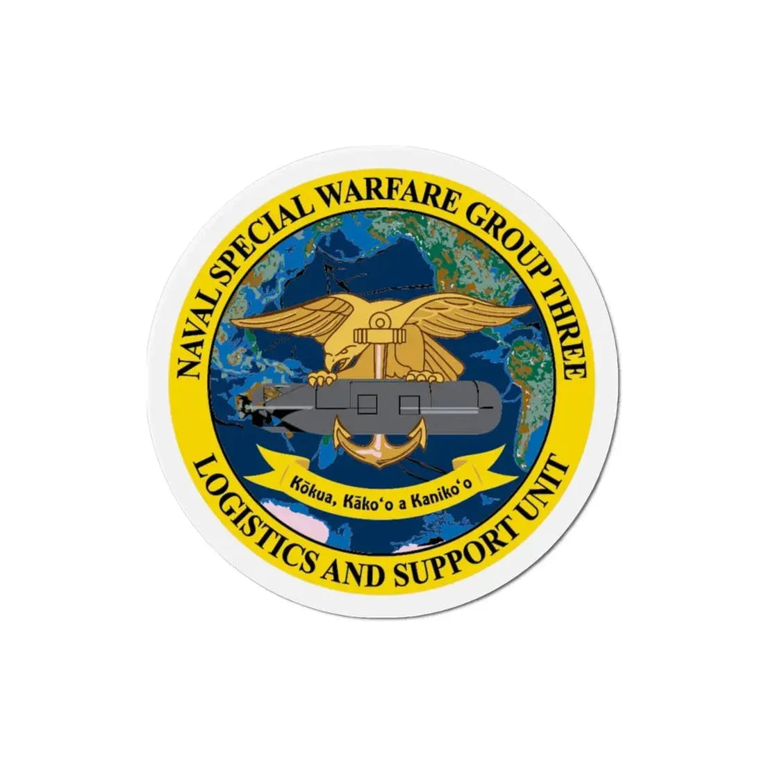 Naval Special Warfare Group 3 (U.S. Navy) Refrigerator Magnet - The Sticker Space