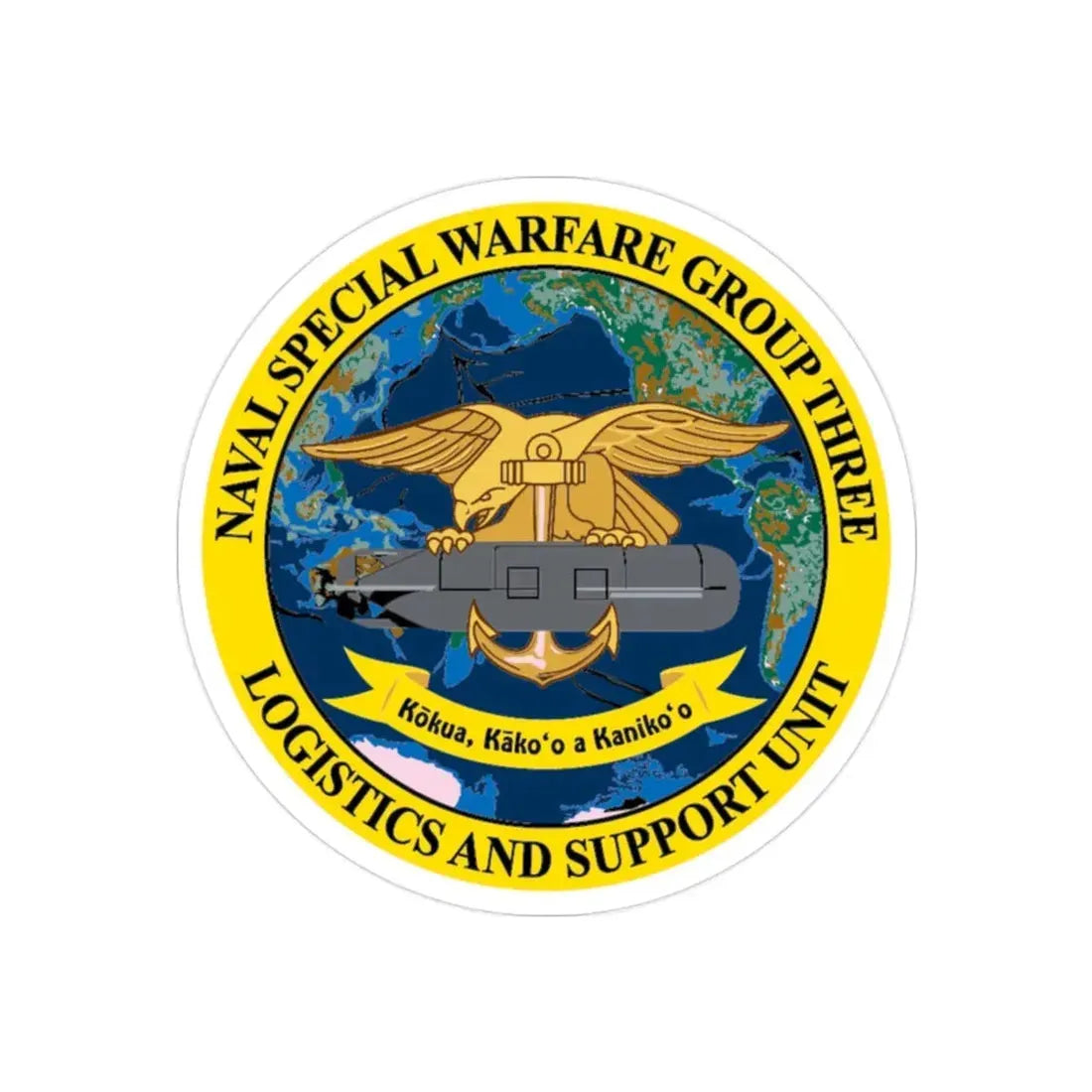 Naval Special Warfare Group 3 (U.S. Navy) Transparent STICKER Die-Cut Vinyl Decal - The Sticker Space
