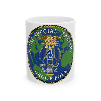 Naval Special Warfare Group 4 (U.S. Navy) White Coffee Mug-11oz-The Sticker Space