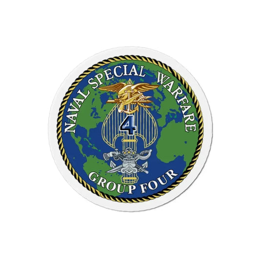 Naval Special Warfare Group 4 (U.S. Navy) Refrigerator Magnet 2 Inch - The Sticker Space