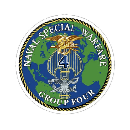 Naval Special Warfare Group 4 (U.S. Navy) STICKER Vinyl Die-Cut Decal - The Sticker Space
