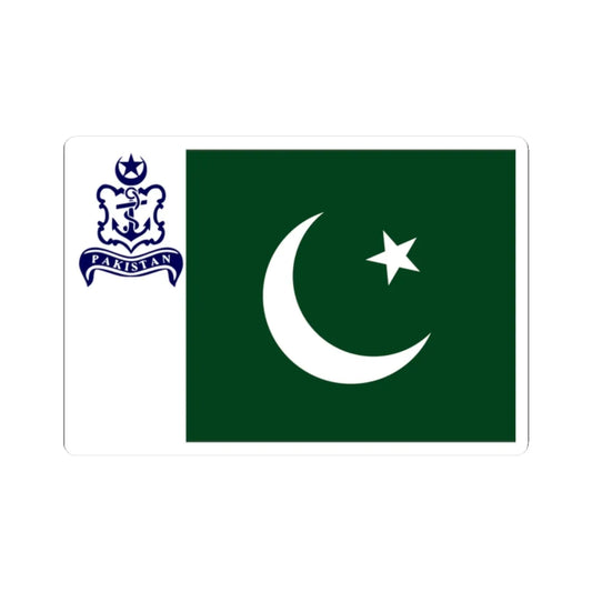 Naval Standard of Pakistan (Pakistan) STICKER Vinyl Kiss-Cut Decal 2 Inch White - The Sticker Space