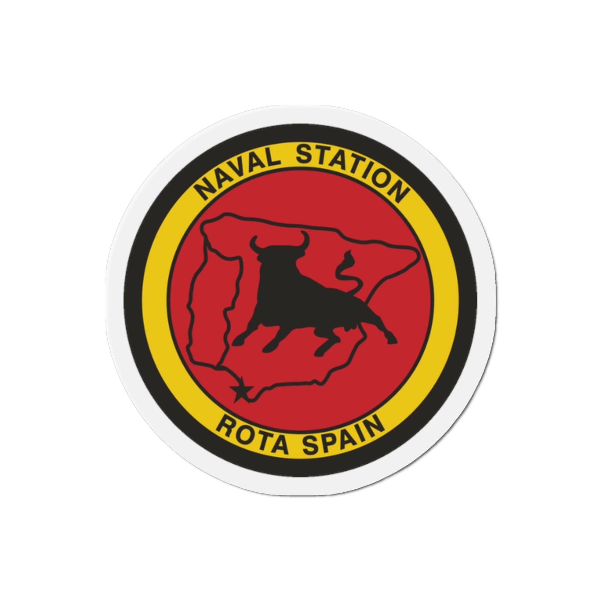 Naval Station Rota Spain (U.S. Navy) Die-Cut Magnet-2" x 2"-The Sticker Space