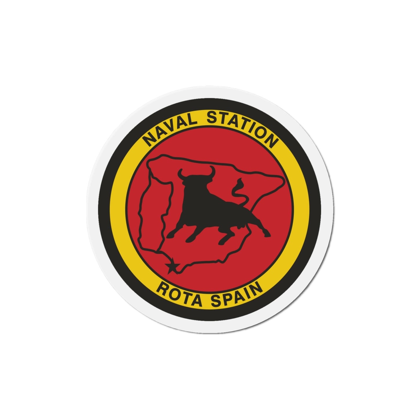 Naval Station Rota Spain (U.S. Navy) Die-Cut Magnet-6 × 6"-The Sticker Space