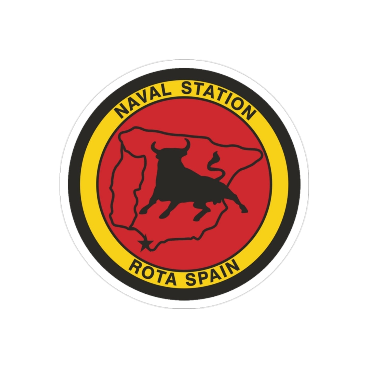 Naval Station Rota Spain (U.S. Navy) Transparent STICKER Die-Cut Vinyl Decal-2 Inch-The Sticker Space