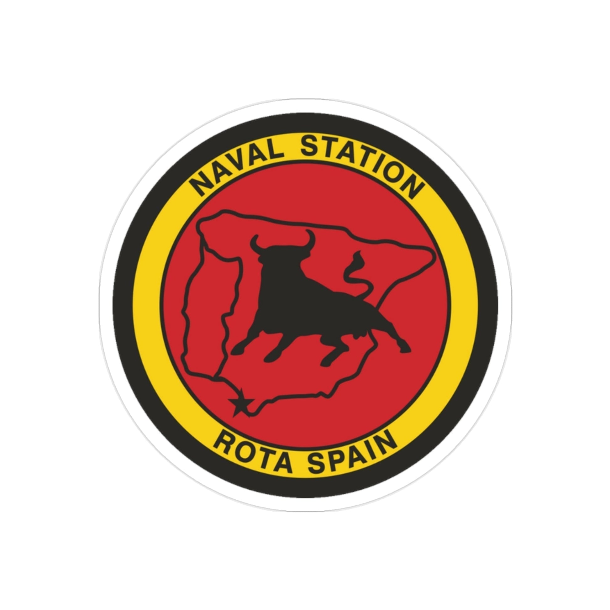 Naval Station Rota Spain (U.S. Navy) Transparent STICKER Die-Cut Vinyl Decal-2 Inch-The Sticker Space