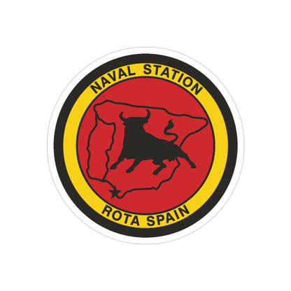 Naval Station Rota Spain (U.S. Navy) Transparent STICKER Die-Cut Vinyl Decal-3 Inch-The Sticker Space