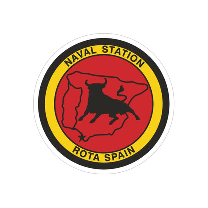 Naval Station Rota Spain (U.S. Navy) Transparent STICKER Die-Cut Vinyl Decal-4 Inch-The Sticker Space