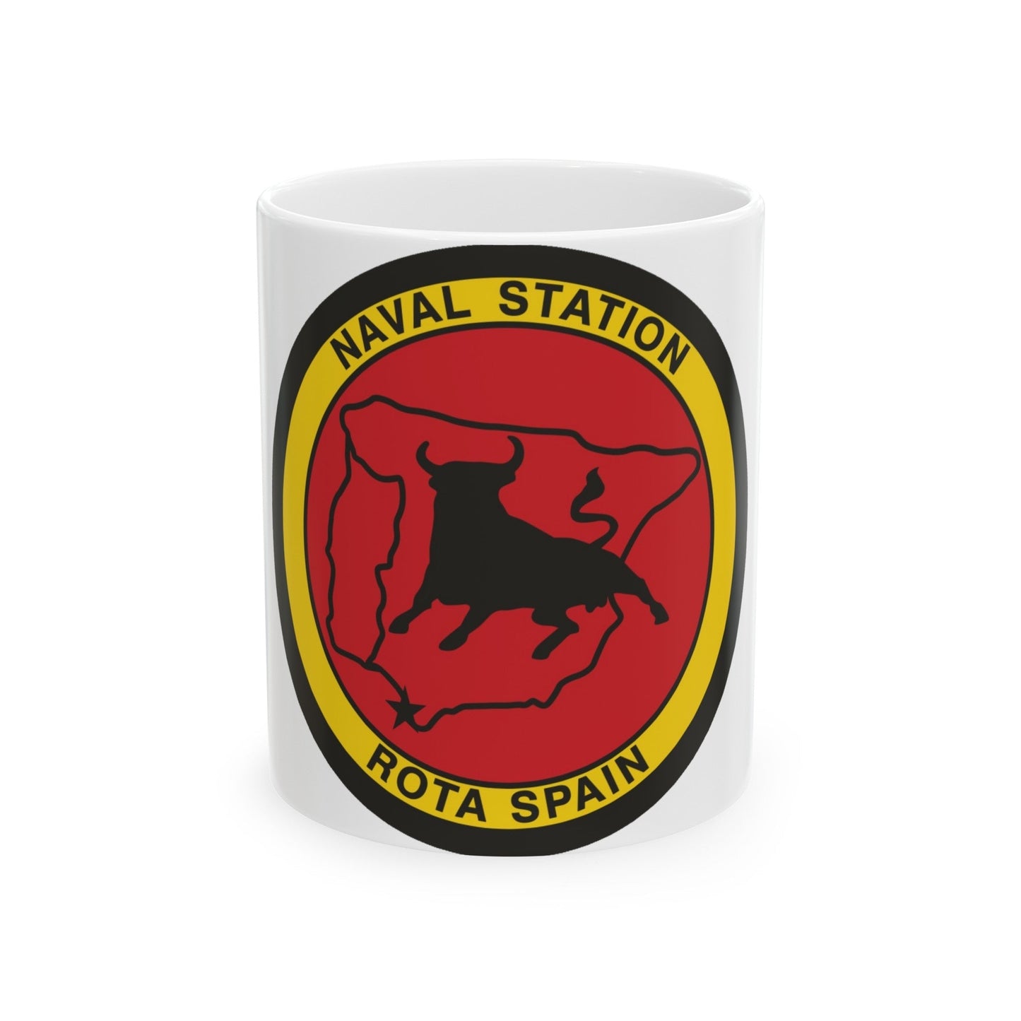 Naval Station Rota Spain (U.S. Navy) White Coffee Mug-11oz-The Sticker Space