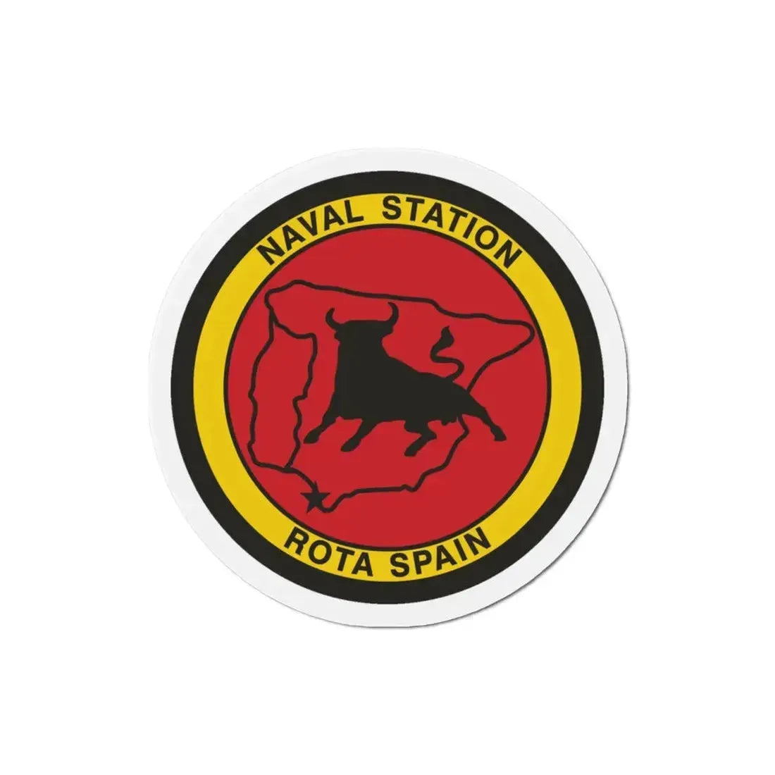 Naval Station Rota Spain (U.S. Navy) Refrigerator Magnet 3 Inch - The Sticker Space
