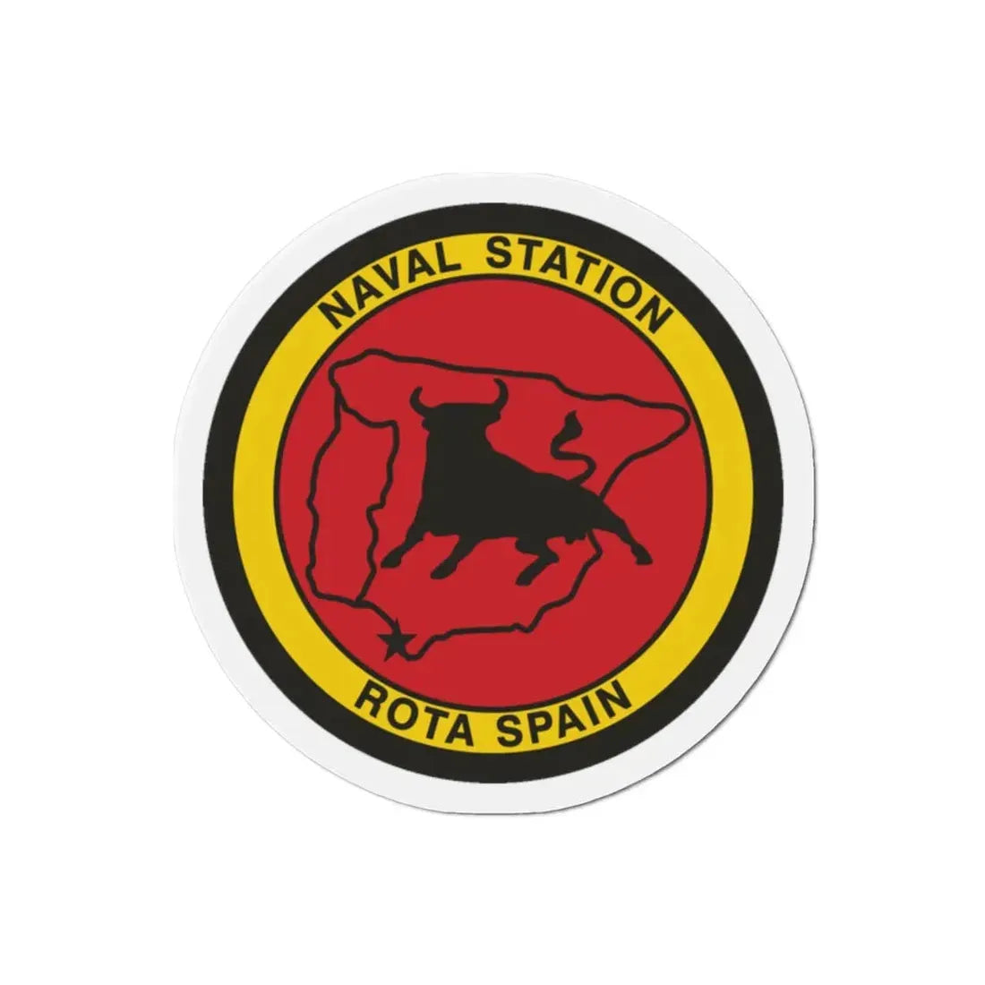 Naval Station Rota Spain (U.S. Navy) Refrigerator Magnet - The Sticker Space