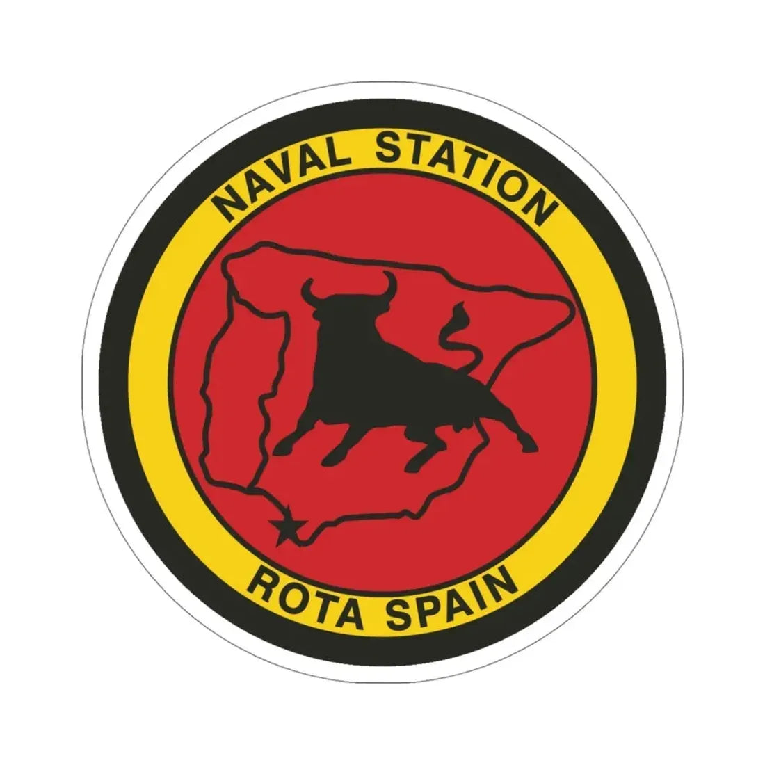 Naval Station Rota Spain (U.S. Navy) STICKER Vinyl Die-Cut Decal 4 Inch - The Sticker Space