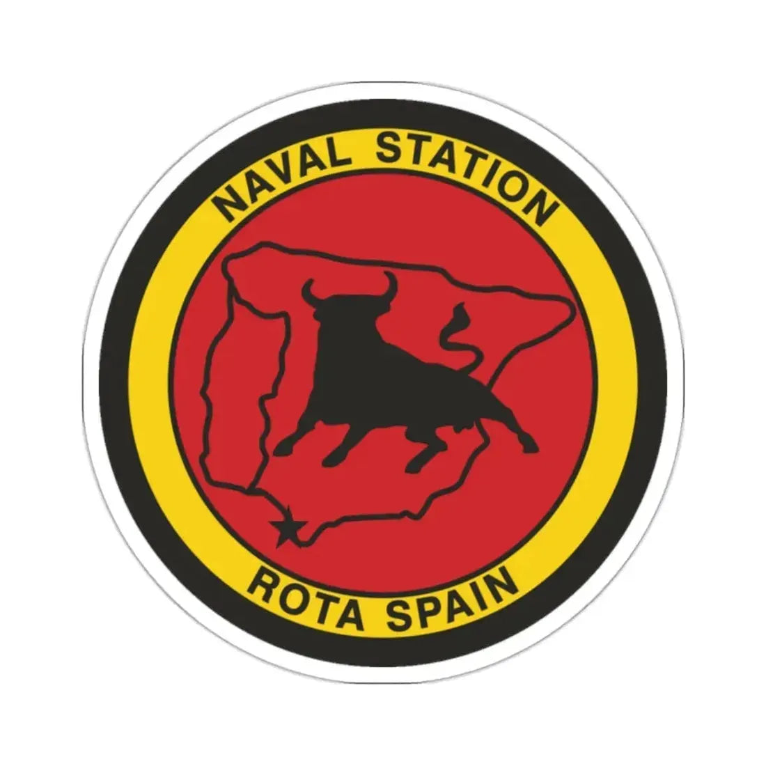 Naval Station Rota Spain (U.S. Navy) STICKER Vinyl Kiss-Cut Decal 2 Inch White - The Sticker Space