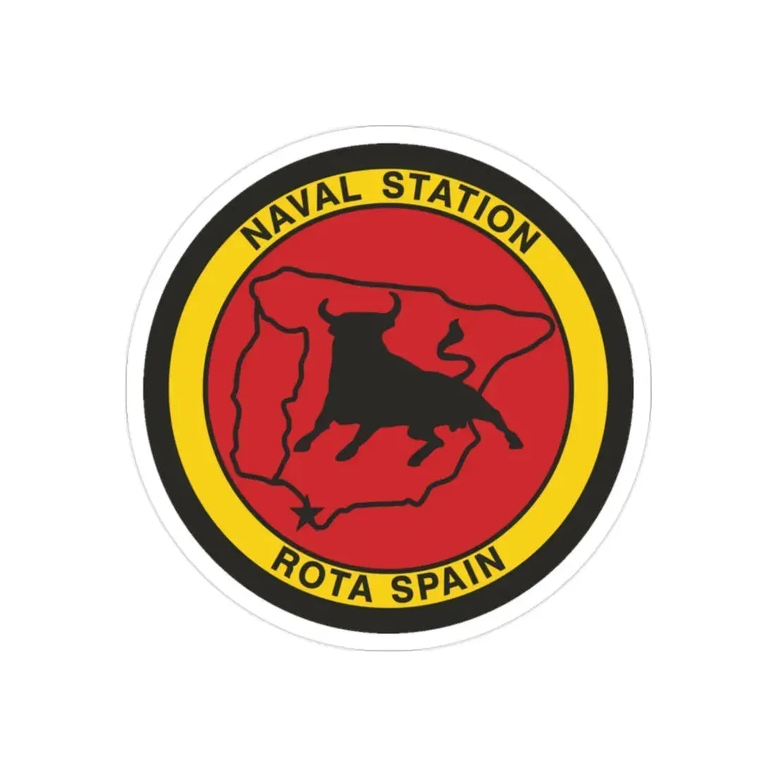 Naval Station Rota Spain (U.S. Navy) Transparent STICKER Die-Cut Vinyl Decal 2 Inch Transparent - The Sticker Space