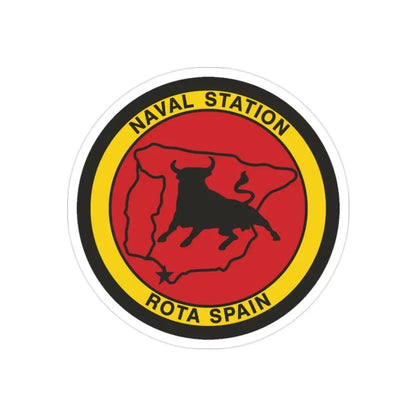 Naval Station Rota Spain (U.S. Navy) Transparent STICKER Die-Cut Vinyl Decal 2 Inch Transparent - The Sticker Space