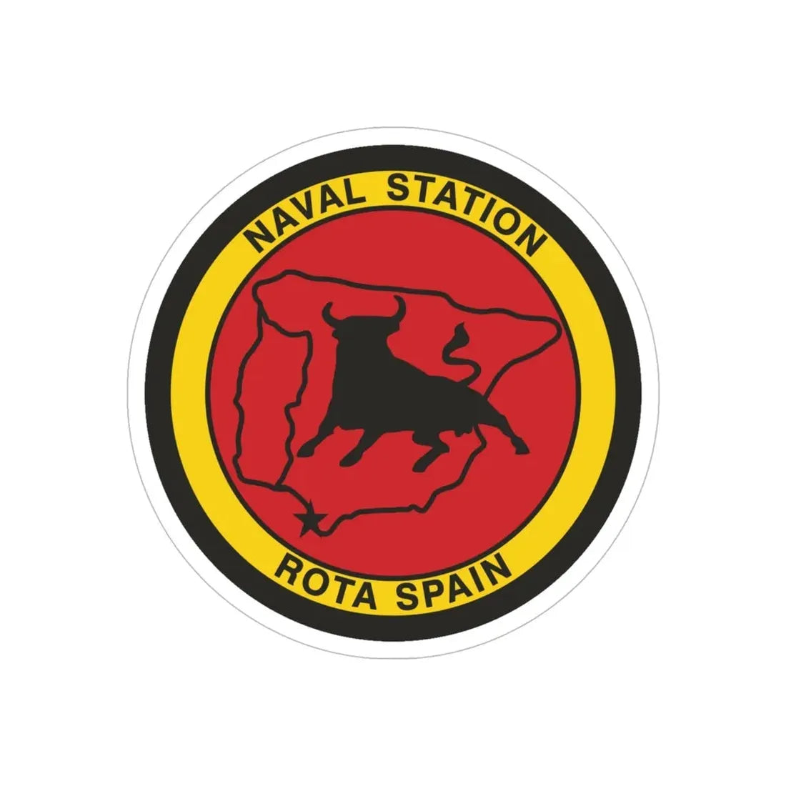 Naval Station Rota Spain (U.S. Navy) Transparent STICKER Die-Cut Vinyl Decal - The Sticker Space