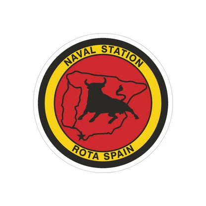 Naval Station Rota Spain (U.S. Navy) Transparent STICKER Die-Cut Vinyl Decal - The Sticker Space