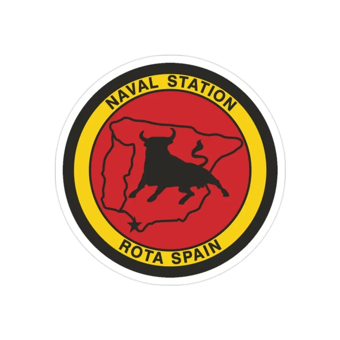 Naval Station Rota Spain (U.S. Navy) Transparent STICKER Die-Cut Vinyl Decal - The Sticker Space