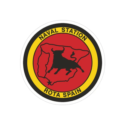 Naval Station Rota Spain (U.S. Navy) Transparent STICKER Die-Cut Vinyl Decal - The Sticker Space