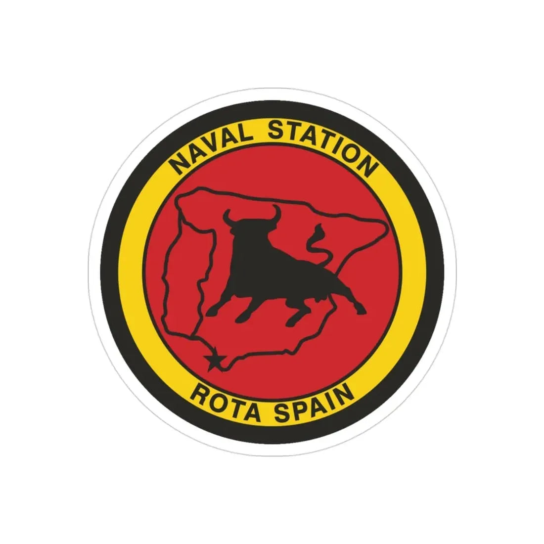Naval Station Rota Spain (U.S. Navy) Transparent STICKER Die-Cut Vinyl Decal - The Sticker Space