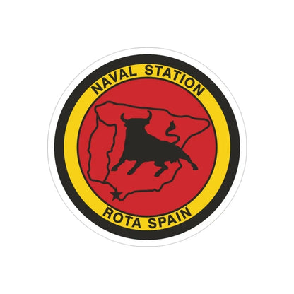Naval Station Rota Spain (U.S. Navy) Transparent STICKER Die-Cut Vinyl Decal - The Sticker Space