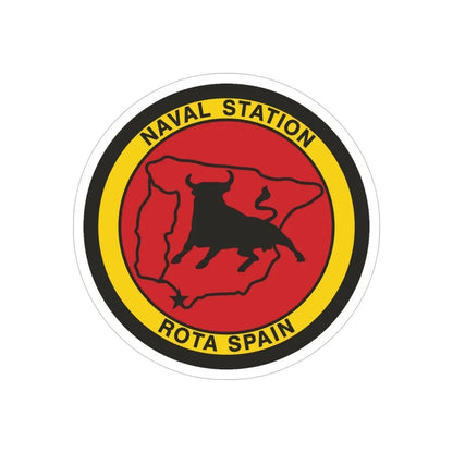 Naval Station Rota Spain (U.S. Navy) Transparent STICKER Die-Cut Vinyl Decal - The Sticker Space
