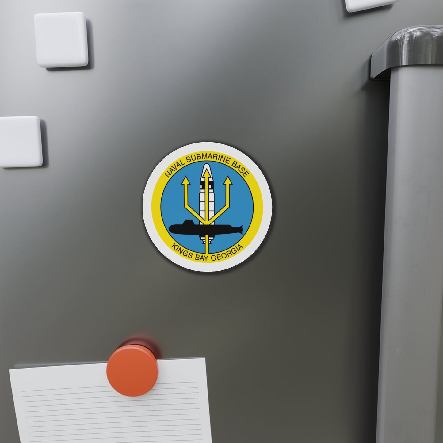 Naval Submarine Base Kings Bay Georgia (U.S. Navy) Die-Cut Magnet-The Sticker Space