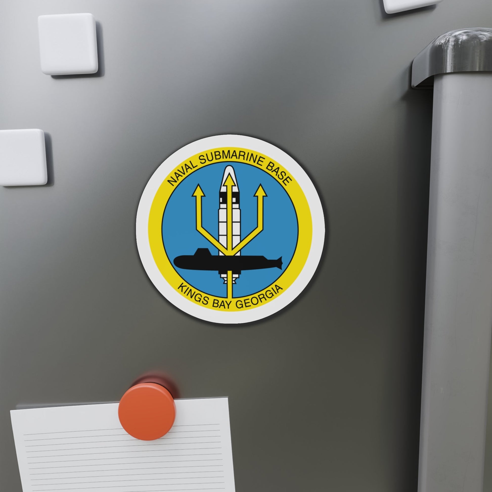 Naval Submarine Base Kings Bay Georgia (U.S. Navy) Die-Cut Magnet-The Sticker Space