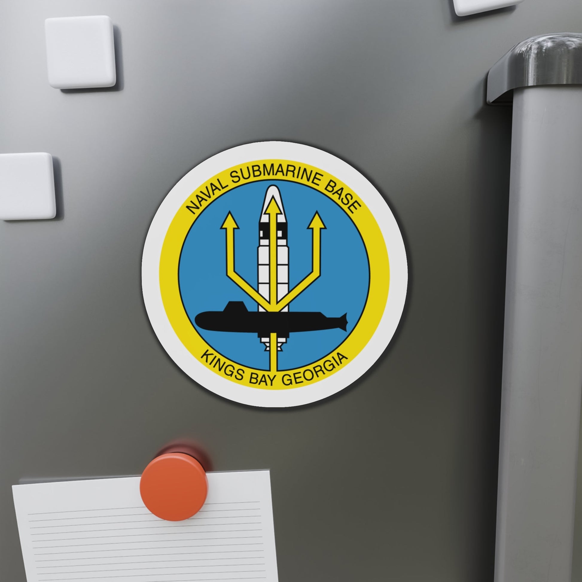 Naval Submarine Base Kings Bay Georgia (U.S. Navy) Die-Cut Magnet-The Sticker Space