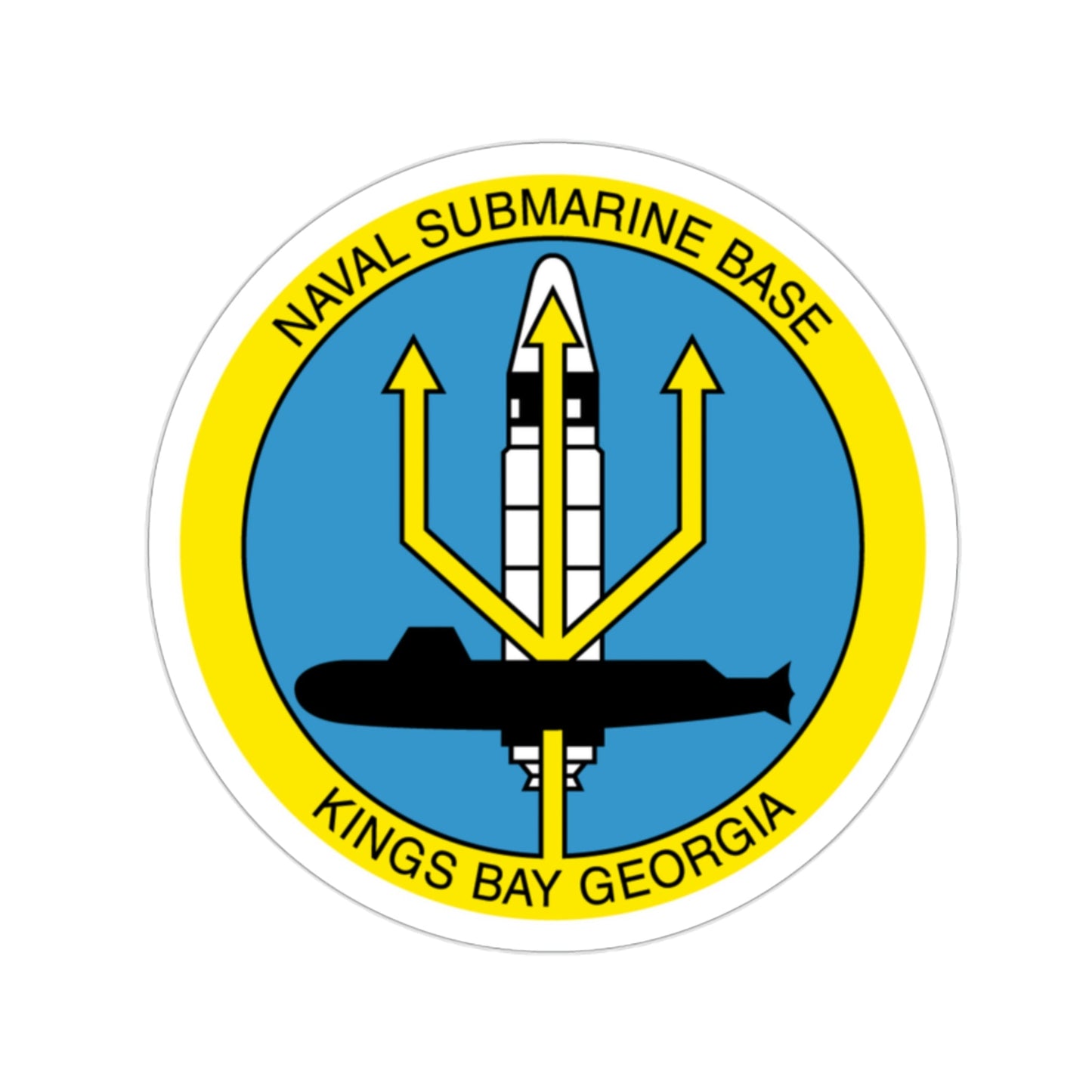 Naval Submarine Base Kings Bay Georgia (U.S. Navy) STICKER Vinyl Die-Cut Decal-2 Inch-The Sticker Space