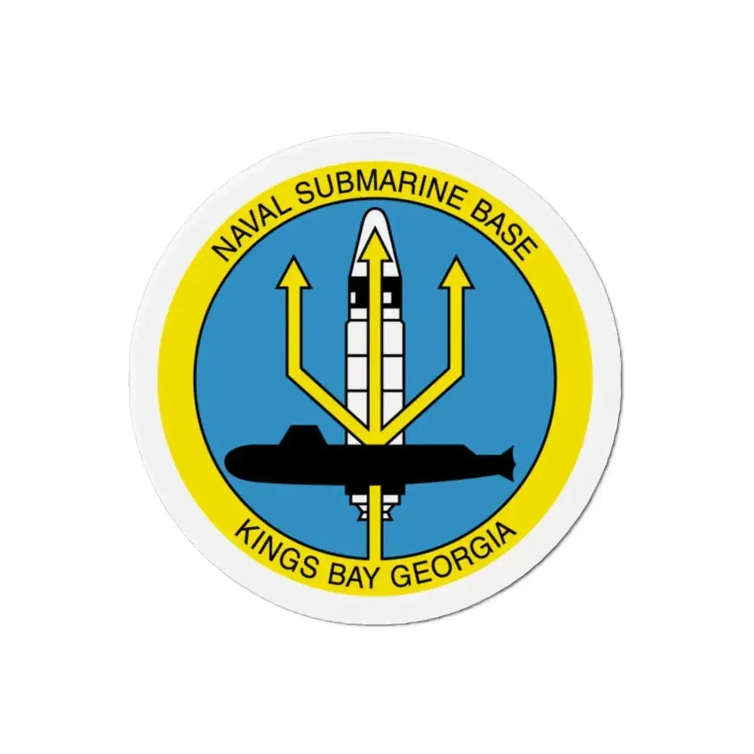 Naval Submarine Base Kings Bay Georgia (U.S. Navy) Refrigerator Magnet 2 Inch - The Sticker Space