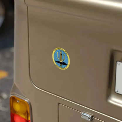 Naval Submarine Base Kings Bay Georgia (U.S. Navy) REVERSE PRINT Transparent Die-Cut STICKER - The Sticker Space