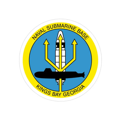 Naval Submarine Base Kings Bay Georgia (U.S. Navy) Transparent STICKER Die-Cut Vinyl Decal - The Sticker Space