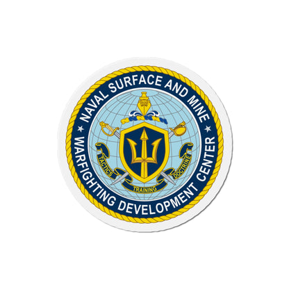 Naval Surface & Mine Warfighting Dev Center (U.S. Navy) Die-Cut Magnet-4" x 4"-The Sticker Space