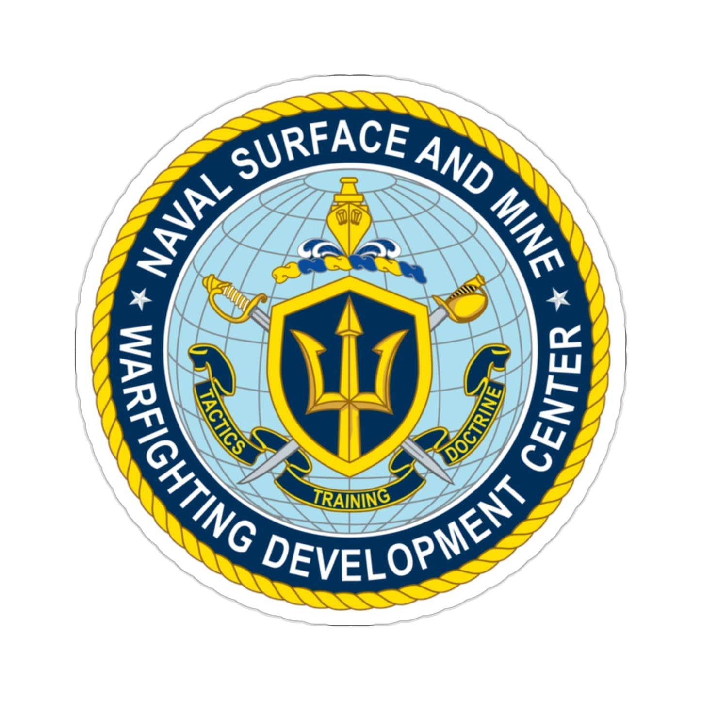 Naval Surface & Mine Warfighting Dev Center (U.S. Navy) STICKER Vinyl Die-Cut Decal-2 Inch-The Sticker Space