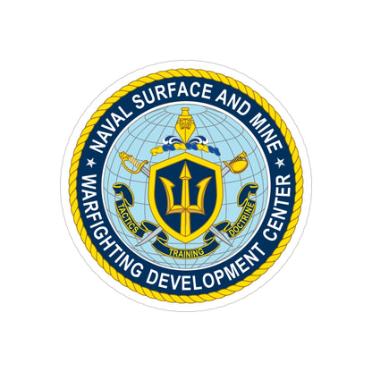 Naval Surface & Mine Warfighting Dev Center (U.S. Navy) Transparent STICKER Die-Cut Vinyl Decal-4 Inch-The Sticker Space