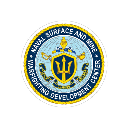 Naval Surface & Mine Warfighting Dev Center (U.S. Navy) Transparent STICKER Die-Cut Vinyl Decal-5 Inch-The Sticker Space