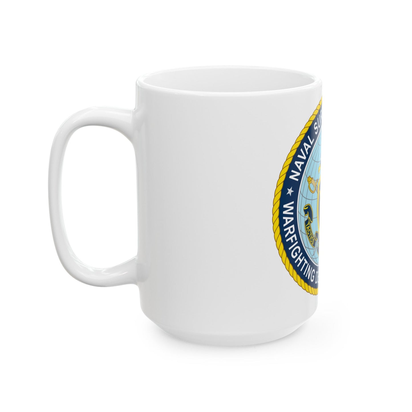 Naval Surface & Mine Warfighting Dev Center (U.S. Navy) White Coffee Mug-The Sticker Space