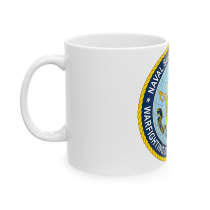 Naval Surface & Mine Warfighting Dev Center (U.S. Navy) White Coffee Mug-The Sticker Space